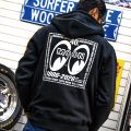 MOONEYES 40th Anniv. Square Logo Zip Hoodie【MOD Limited/MOONEYES Area-1 Limited】