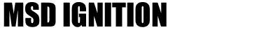 MSD ignition
