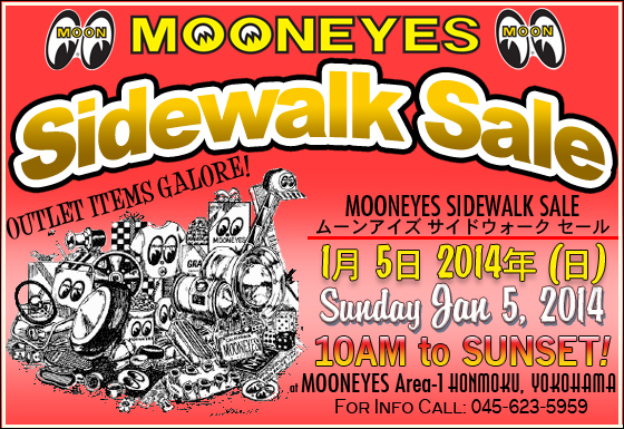 1/5 (Sun) Sidewalk Sale at MOONEYES Area-1