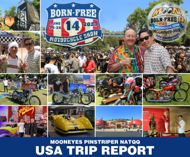 MOONEYES PINSTRIPER MICHI NATQQ's  USA Trip Report